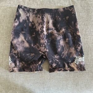 Darc Sport Brown and Black Tie-Dye Shorts